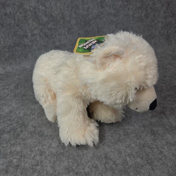 Petting Zoo Polar Bear Plush Ivory 11 In Stuffed Animal Toy Wildlife Collection - Picture 3 of 11